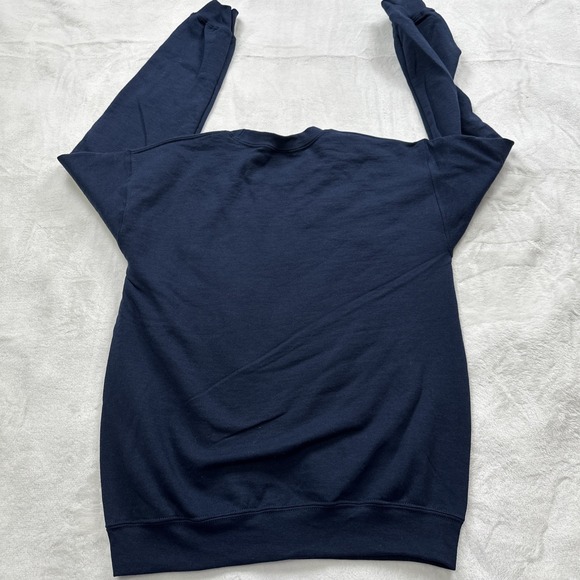 Trinity University College Sweatshirt Mens Small Navy Blue Yellow Logo Spellout - Picture 4 of 6